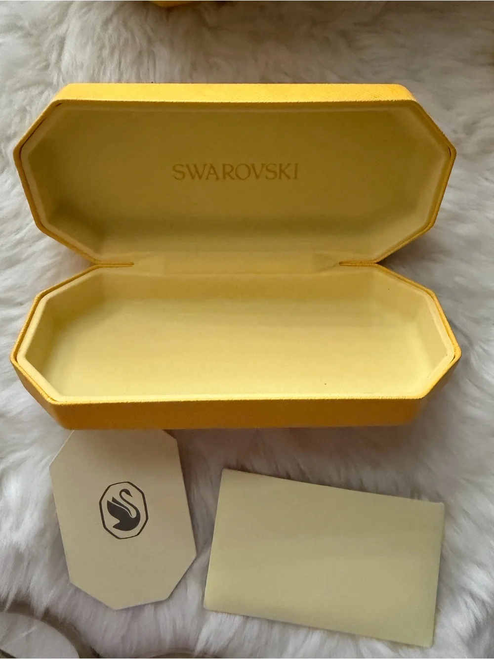 New! Swarovski Clear Crystal-Trim Cat Eye Eyeglasses